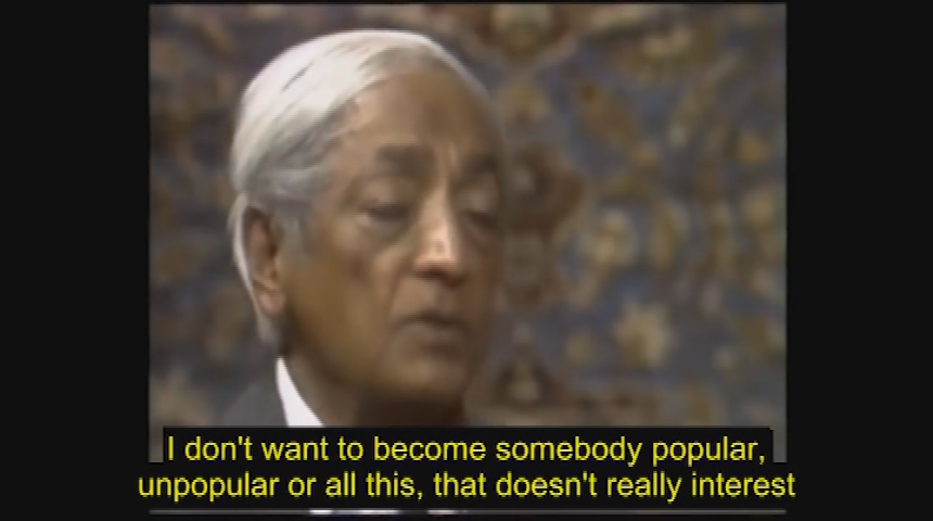 Krishnamurti: What is the point of Education?