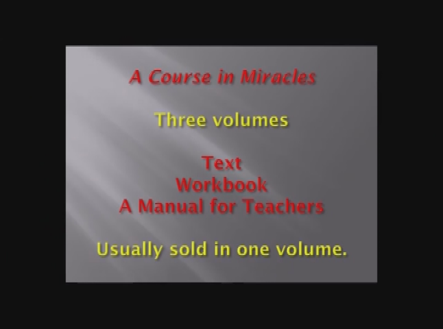 Theosophical Society: An Intro to a Course in Miracles