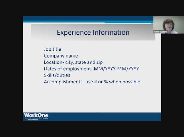 ACPL Presents: Creating Winning Resumes with Workone Northeast