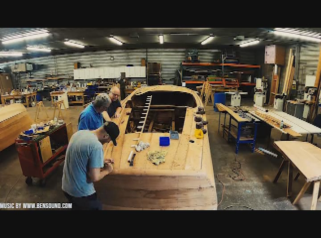 Antique Boat Shop: 1955 Capri Back Deck Build