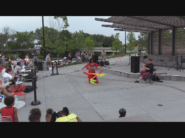 RiverDrums Promenade Park 2021 Part 6: Ginger Karns, Middle Eastern Dancing and Drumming