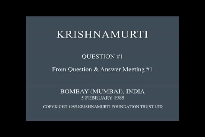 Krishnamurti - 9-7-22