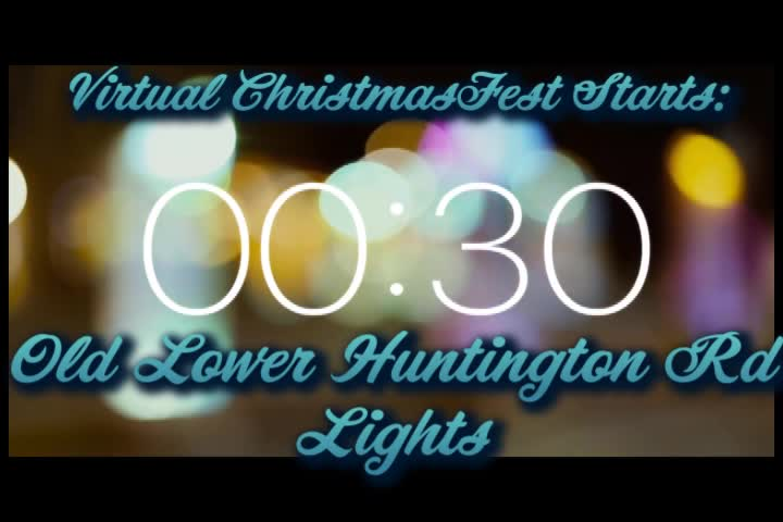 Wesley's TV Virtual ChristmasFest - Old Lower Huntington Rd. Lights