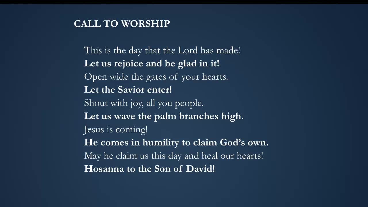 Worship with First Pres - 2023-04-02