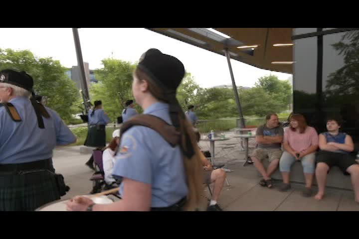 RiverDrums 2023 Part 3: Ft. Wayne Scottish Pipes and Drums, Soarin' Hawk